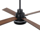 Vaczon 52 Inch 4 Blades DC Motor Modern Downrod Ceiling Fan with LED Light and Remote Control