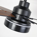 Vaczon 52 Inch 4 Blades DC Motor Modern Downrod Ceiling Fan with LED Light and Remote Control