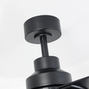 Vaczon 52 Inch 4 Blades DC Motor Modern Downrod Ceiling Fan with LED Light and Remote Control