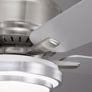 Vaczon 52 Inch Double-sided Blades Flush Mount LED Ceiling Fan with APP and Remote Control