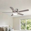 Vaczon 52 Inch Double-sided Blades Flush Mount LED Ceiling Fan with APP and Remote Control