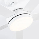 Vaczon 48" 5 Blades Industrial DC Motor Ceiling Fan with LED Lighting and Remote Control