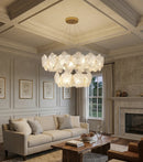 Valery Glass Petal Leaf Chandelier