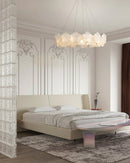 Valery Glass Petal Leaf Chandelier
