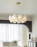 Valery Glass Petal Leaf Chandelier