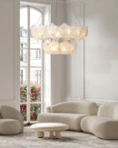 Valery Glass Petal Leaf Chandelier