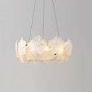 Valery Glass Petal Leaf Chandelier