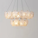 Valery Glass Petal Leaf Chandelier