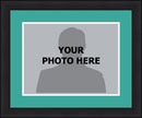 NBA Basketball Photo Picture Frame Kit - Vancouver Grizzlies (Teal Matting, White Trim) by Dynasty Sports & Framing