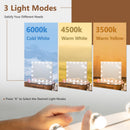 Vanity Mirror with 18 Dimmable LED Bulbs and 3 Color Lighting Modes-White