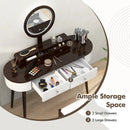 Makeup Vanity Table with LED Mirror and 3 Drawers by LJGDeals