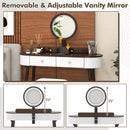 Makeup Vanity Table with LED Mirror and 3 Drawers by LJGDeals
