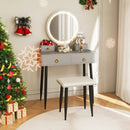 Vanity Table Set with Mirror by LJGDeals