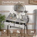 Vanity Table Set with Mirror by LJGDeals