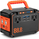 300W Portable Power Station Solar Generator w/ Foldable Solar Panel Camping Backup Power Supply by 2Dropme