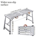 Adjustable Folding Scaffold Platform 1300LBS Portable Steel Work Bench Stool