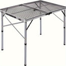 3FT Folding Camping Table Aluminum Portable Adjustable Picnic Table Black