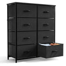 8 Drawer Dresser Storage Organizer Fabric Drawers Chest Bedroom Hallway Unit by 2Dropme