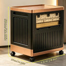 Portable Storage Bin w/ Wheels & Doors Foldable Stackable Organizer by 2Dropme