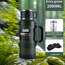 Multi-Size - Insulated Water Bottle Stainless Steel Thermos Mug Handle by 2Dropme