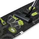 SussexHome Non Skid Washable Beer Bar Decorative Floor Rug 20" x 59" | Black&Green