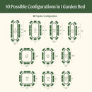 17" Tall 10 In 1 Jumbo Modular Metal Raised Garden Bed Kit