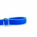 Venetian Blue Velvet Dog Leash