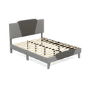 Full/Queen/Twin Velvet Upholstered Bed Frame with High Headboard by LJGDeals