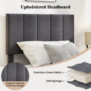 Upholstered Platform Bed with Adjustable Headboard - Twin Size by LJGDeals