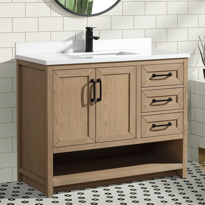 Venice 42" Bathroom Vanity Oak Gray Finish