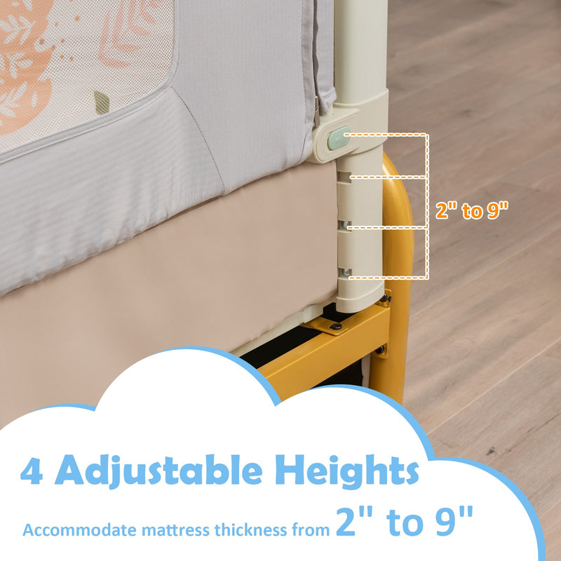 Vertical Lifting Bed Rail for Toddlers with Double Lock-59 inch, photo 5 of 8