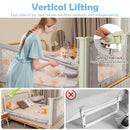 Vertical Lifting Bed Rail for Toddlers with Double Lock by LJGDeals