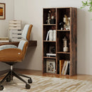 Vertical or Horizontal Freestanding Bookshelf with 7 Compartments by LJGDeals