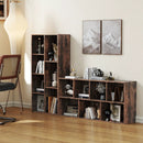Vertical or Horizontal Freestanding Bookshelf with 7 Compartments by LJGDeals