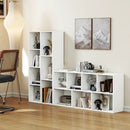 Vertical or Horizontal Freestanding Bookshelf with 7 Compartments by LJGDeals