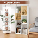 Vertical or Horizontal Freestanding Bookshelf with 7 Compartments by LJGDeals