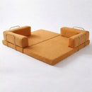 Eco Vetta Foldable Sofa Bed 50 DNS Bondex Foam – Mustard