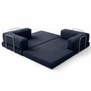 Eco Vetta Foldable Sofa Bed 50 DNS Bondex Foam – Indigo Blue