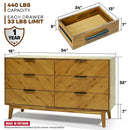 Veyron 6 Drawers Dresser by Megsu
