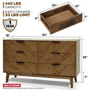 Veyron 6 Drawers Dresser by Megsu