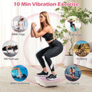 Vibration Plate Exercise Machine for Lymphatic Drainage and Weight Loss with 10 Speed Intensities by LJGDeals