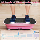 Vibration Plate Exercise Machine for Lymphatic Drainage and Weight Loss with 10 Speed Intensities by LJGDeals
