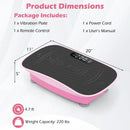 Vibration Plate Exercise Machine for Lymphatic Drainage and Weight Loss with 10 Speed Intensities by LJGDeals