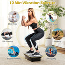 Vibration Plate Exercise Machine for Lymphatic Drainage and Weight Loss with 10 Speed Intensities by LJGDeals