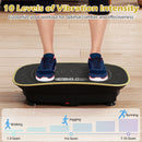 Vibration Plate Exercise Machine for Lymphatic Drainage and Weight Loss with 10 Speed Intensities