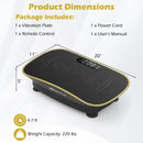 Vibration Plate Exercise Machine for Lymphatic Drainage and Weight Loss with 10 Speed Intensities by LJGDeals