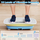 Vibration Plate Exercise Machine for Lymphatic Drainage and Weight Loss with 10 Speed Intensities by LJGDeals