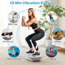 Vibration Plate Exercise Machine for Lymphatic Drainage and Weight Loss with 10 Speed Intensities by LJGDeals
