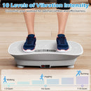 Vibration Plate Exercise Machine for Lymphatic Drainage and Weight Loss with 10 Speed Intensities by LJGDeals