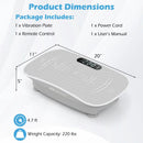 Vibration Plate Exercise Machine for Lymphatic Drainage and Weight Loss with 10 Speed Intensities by LJGDeals